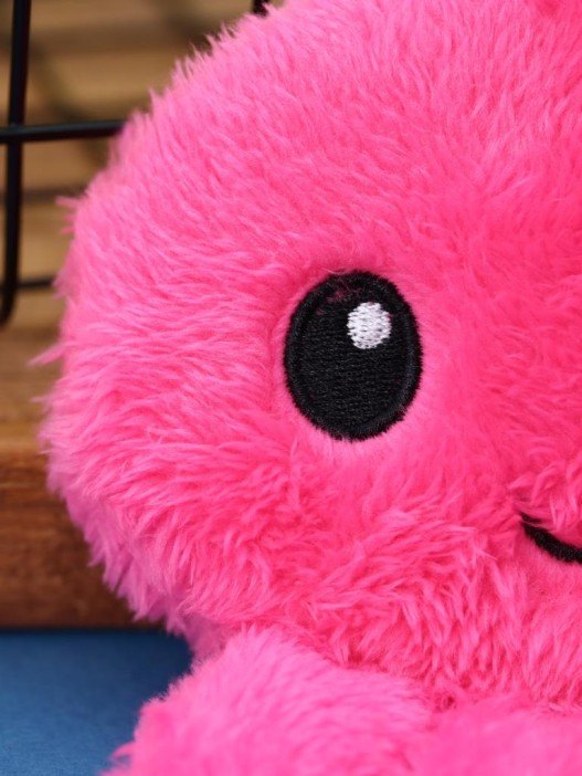 Кошелёк плюшевый "Pink Octopus", pink (12*12 см) 