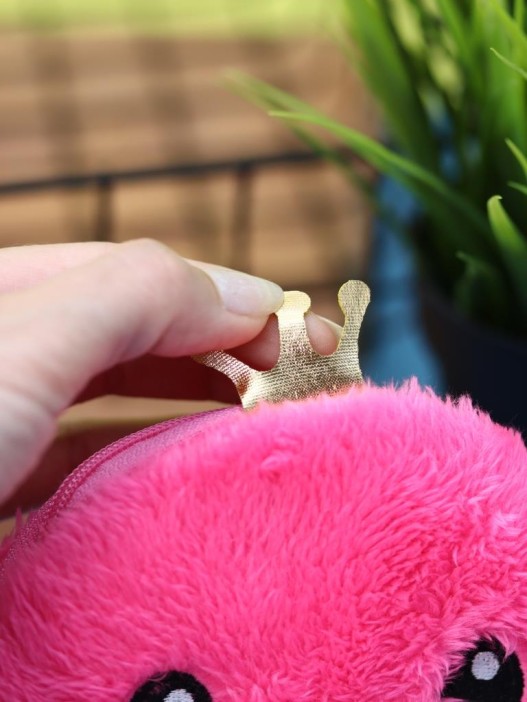 Кошелёк плюшевый "Pink Octopus", pink (12*12 см) 