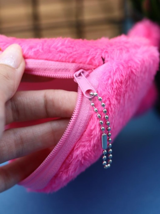 Кошелёк плюшевый "Pink Octopus", pink (12*12 см) 