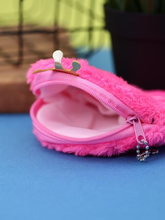 Кошелёк плюшевый "Pink Octopus", pink (12*12 см) 