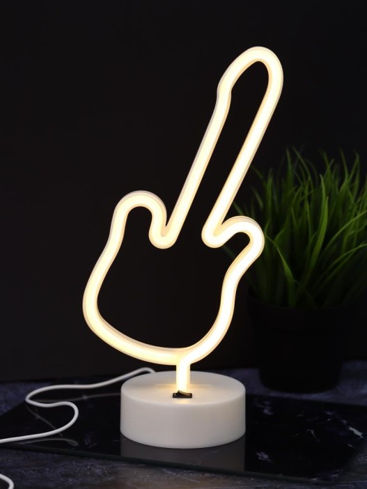 Неоновый LED ночник настольный &quot;Play guitar&quot;, тёплое свечение (14*30,5 см) 