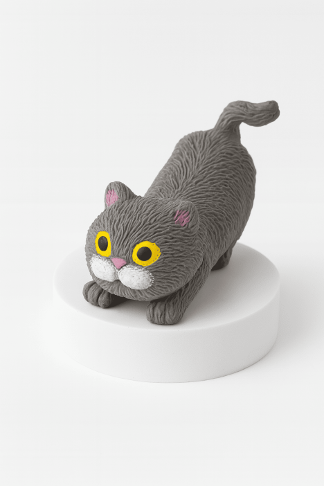 Мялка - антистресс «Soft cat», grey 