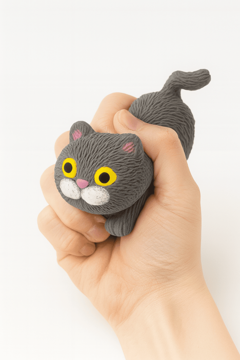 Мялка - антистресс «Soft cat», grey 