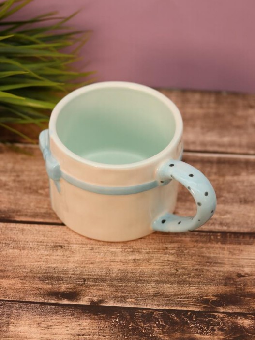 Кружка керамическая «Gift bow», blue (470 мл) 