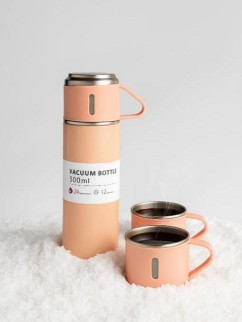 Набор из термоса и 2 чашек &quot;Classic&quot;, pink (500 ml)