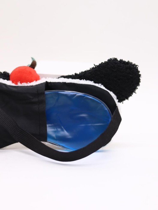 Маска для сна гелевая &quot;Cute puppy&quot;, red 