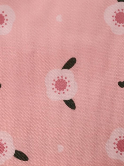 Косметичка "Drawings, flowers", pink (12.5*12.5*6.5) 