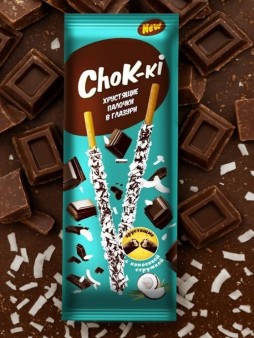 Соломка в глазури «ChoK-ki» с кокосовой стружкой, 40 гр.
