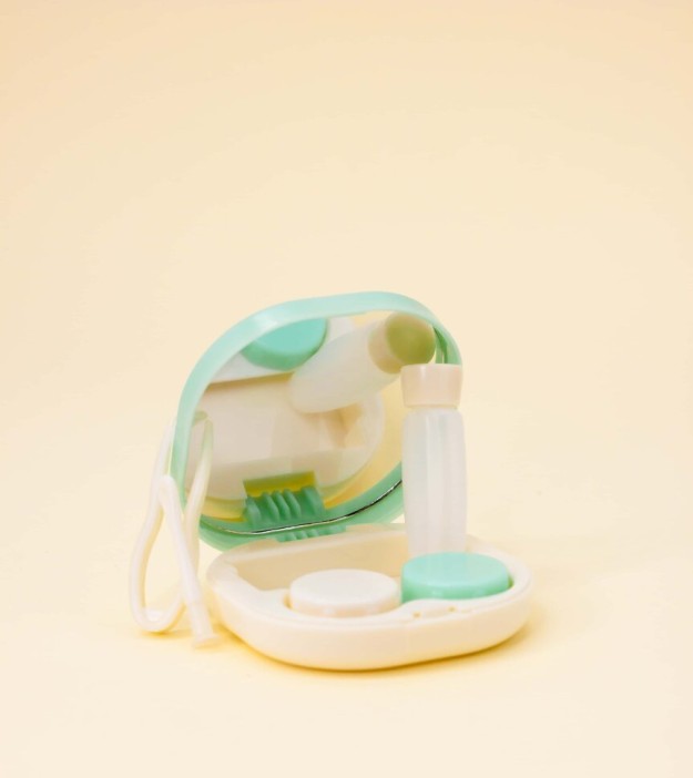 Контейнер для линз «Purebred Cat», green-ginger 