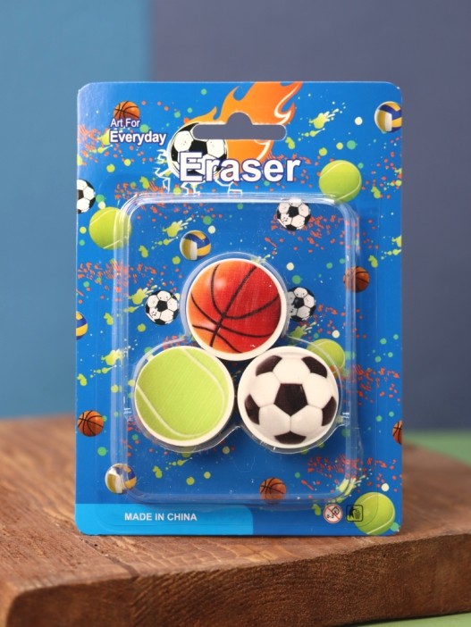 Набор ластиков &quot;Balls&quot;, mix 