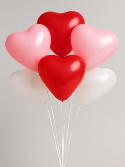 Набор воздушных шаров 6 шт. "With love", (25 см)