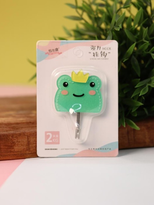 Крючок на липучке «Frog», green 