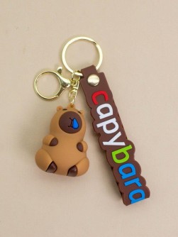 Брелок "Капибара плачет", коричневый
