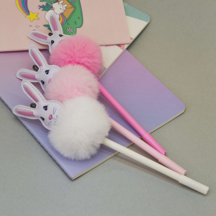 Ручка "Fluffy hare", шоу-бокс 16 шт. 