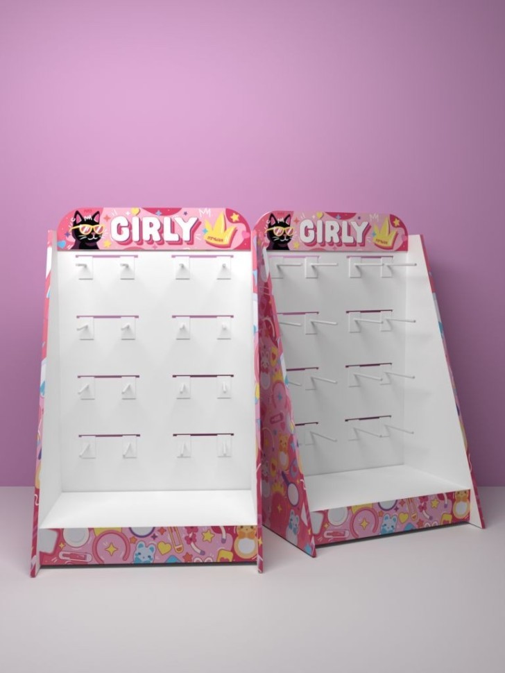 Стойка настольная "GIRLY", 16 крючков с наполнением