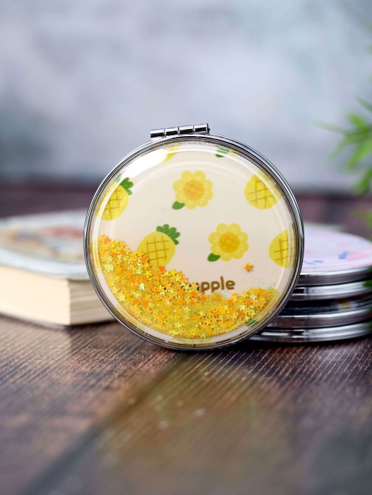 Зеркало &quot;Nice pineapple with flowers&quot;, yellow 