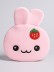 Кошелёк плюшевый &quot;Bunny with strawberries&quot;, pink (11*10 см) 