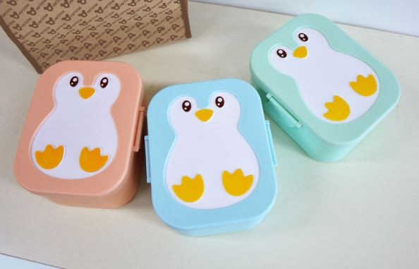 F949B Ланчбокс "Penguin" green 