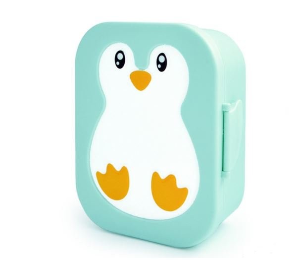 F949B Ланчбокс "Penguin" green 