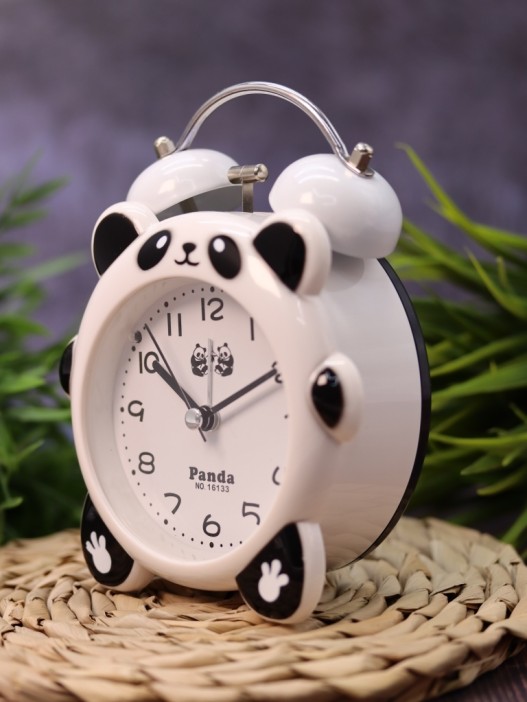 Часы-будильник "Panda", white (14х11 см) 