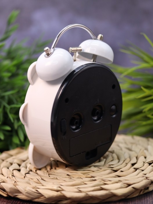 Часы-будильник "Panda", white (14х11 см) 