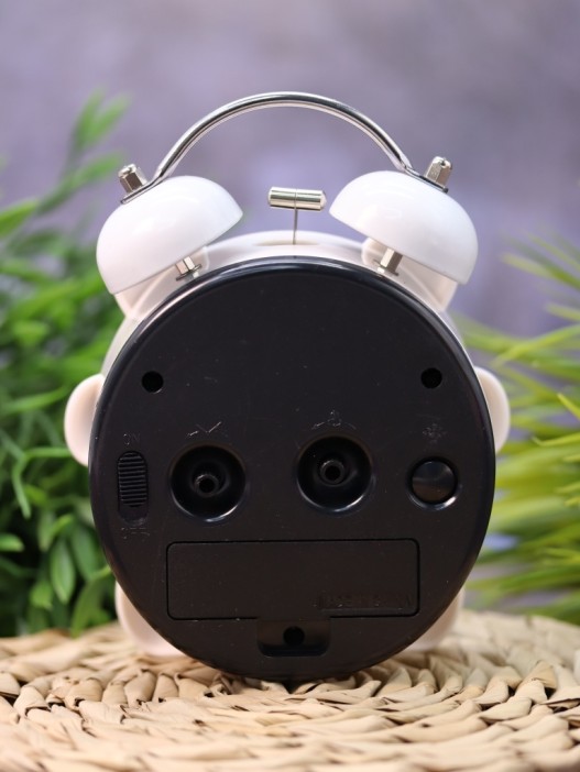 Часы-будильник "Panda", white (14х11 см) 