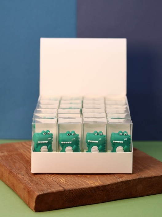 Точилка для карандашей &quot;Green crocodile&quot;, шоу-бокс 24 шт. 