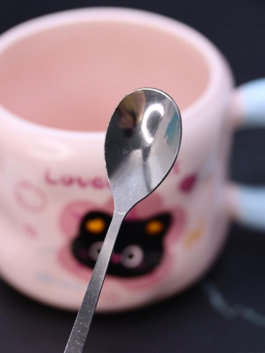 Кружка «Lovely cat, cherry», pink (450 ml) 