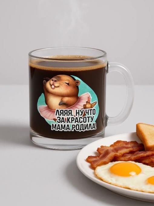 Кружка &quot;Капибара. Ляяя… Ну что за красоту мама родила!&quot;, 320мл 