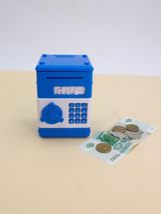 Копилка-сейф "Mailbox", blue (11x8 см) 