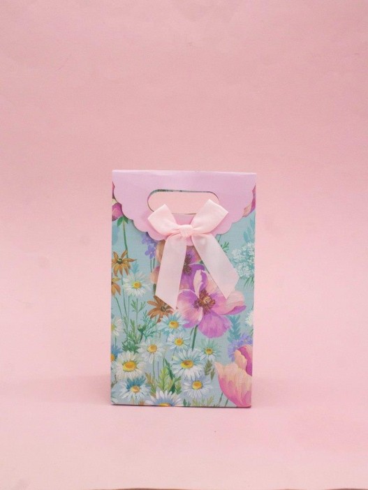 Пакет подарочный «Spring package», light pink (12*20*6) 