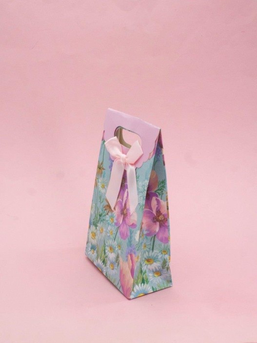 Пакет подарочный «Spring package», light pink (12*20*6) 