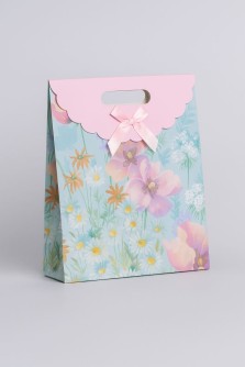 Пакет подарочный «Spring package», light pink (12*20*6)