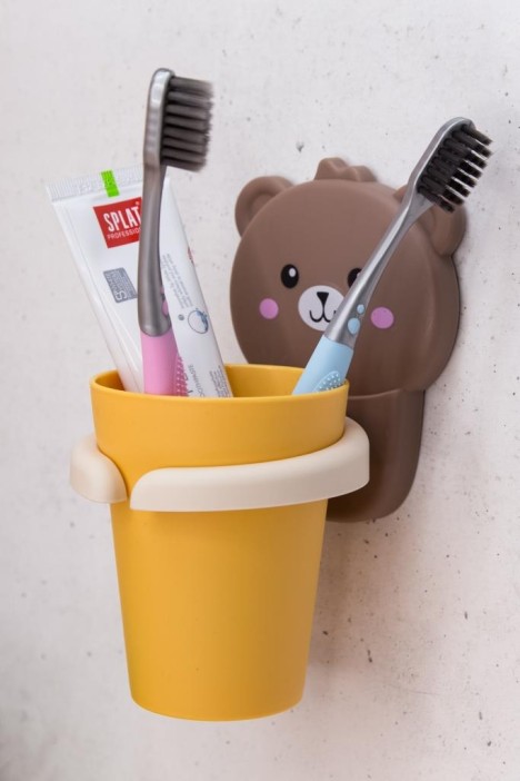 Настенный держатель для зубных щеток &quot;Bear&quot; 