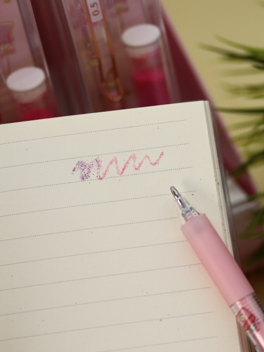 Клеевая ручка с блестками 2 цветов, "Magic Girl Handmade,  pink pen" 