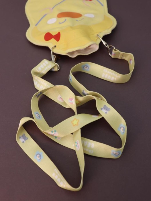 Грелка с ремешком &quot;Foodie duck&quot;, yellow, 350 мл (19*14 см) 