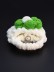 Сумочка для наушников &quot;Flower power&quot;, white-green (11.5*9.5 см) 