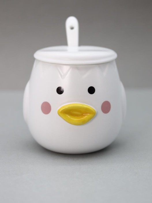 Кружка «Cutie duckling, serious», white (400 ml) 