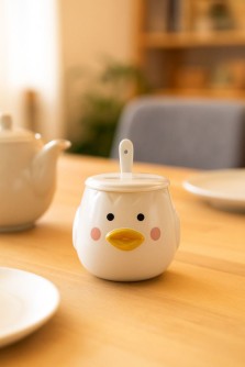 Кружка «Cutie duckling, serious», white (400 ml)