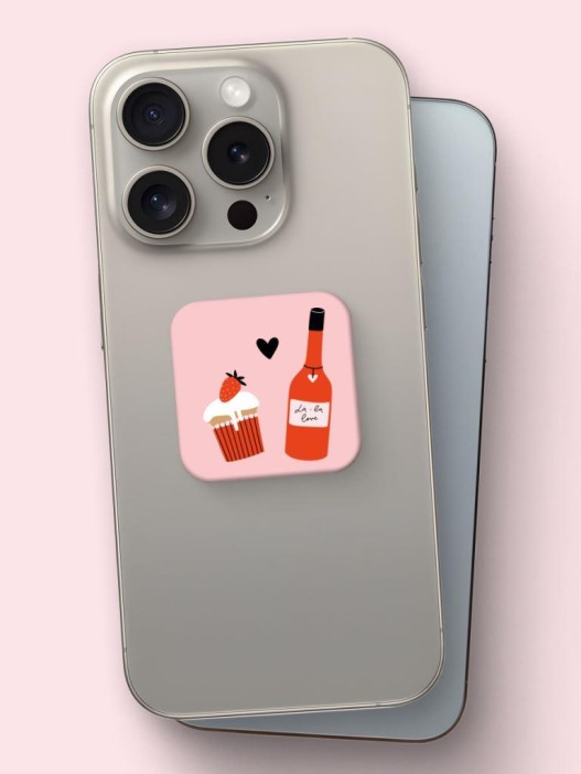 Набор 3D стикеров для телефона 3 шт. &quot;Всё будет вино!&quot; 