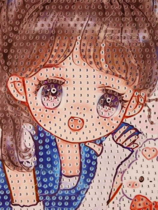 Алмазная мозаика на подрамнике Draw Me! «Upset girl», (20*20 см) 