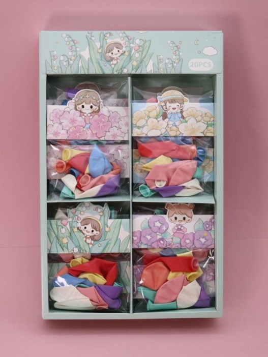 Набор воздушных шаров &quot;Flower Girl&quot;, mix, шоу-бокс 20 шт. 