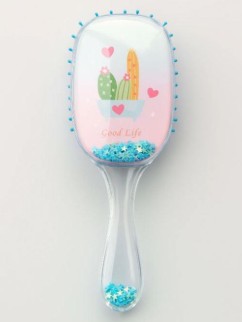 Расческа "Sequins cactus", pink-blue