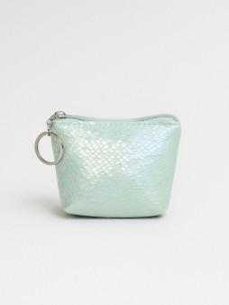 Кошелек "Зеленые блестки", зеленый (11*5*8 см)