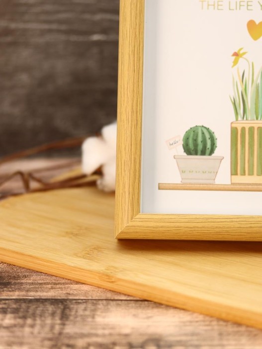 Фоторамка «Indoor plants», светлое дерево (15*20 см) 