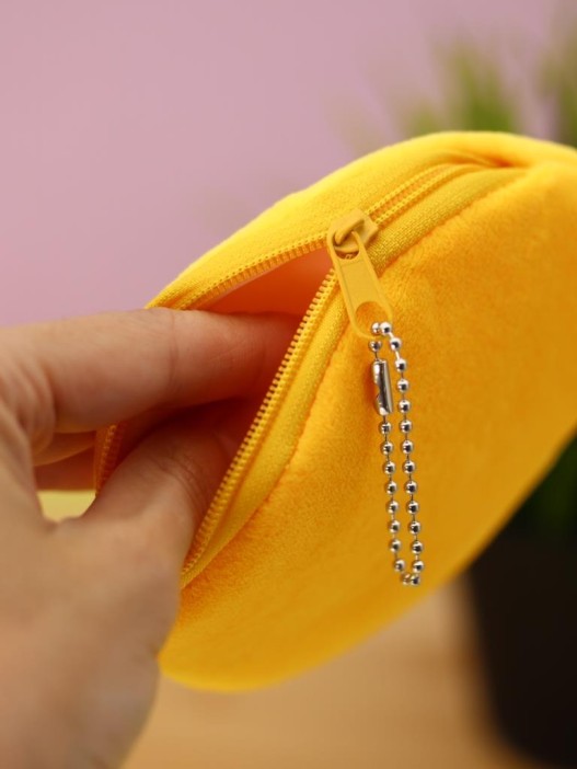 Кошелёк плюшевый &quot;Happy duck&quot;, yellow (10*11 см) 