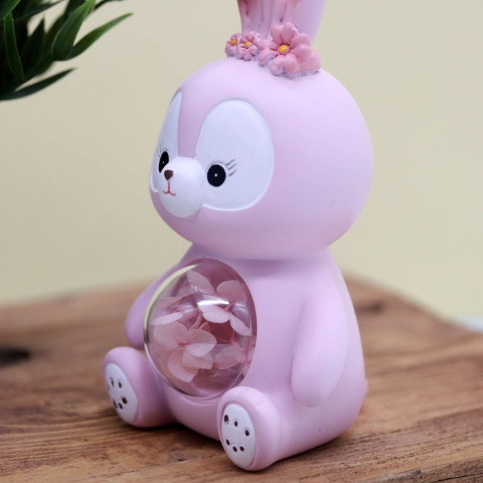Ночник «Flower bunny», pink (20 см), пластик 