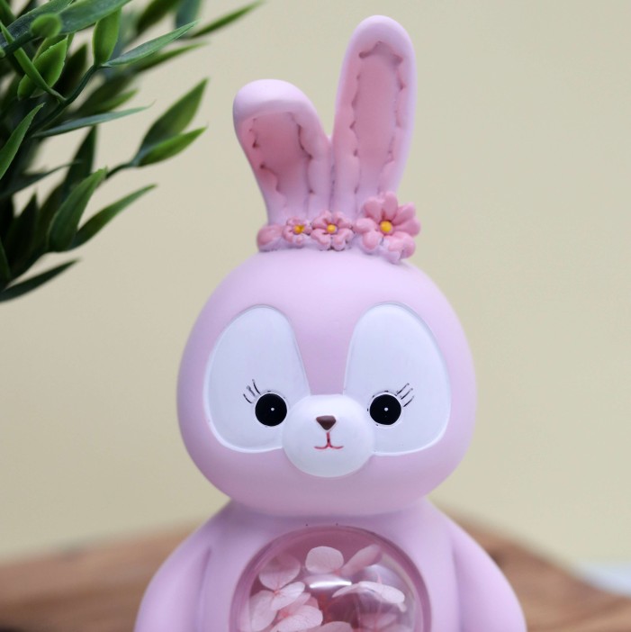 Ночник «Flower bunny», pink (20 см), пластик 