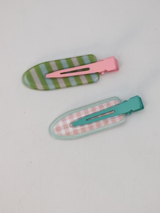 Набор заколок для волос GIRLY 2 шт. &quot;Summer pattern&quot;, pink 