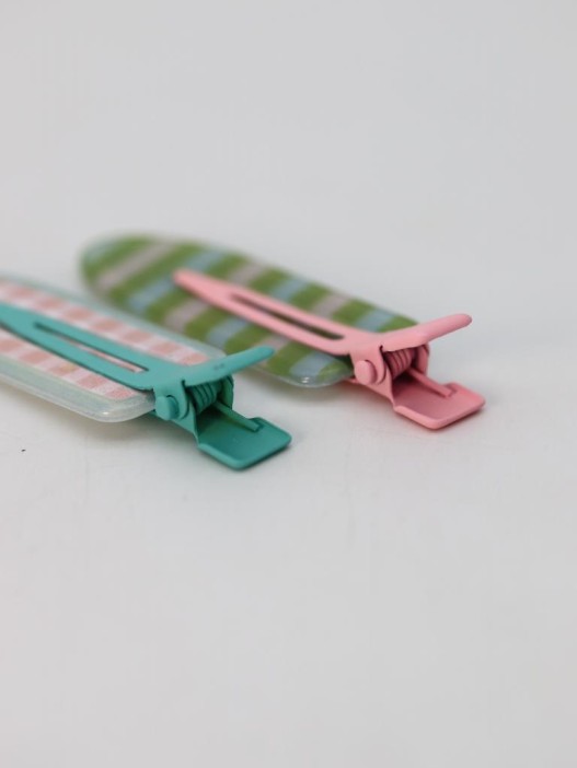 Набор заколок для волос GIRLY 2 шт. &quot;Summer pattern&quot;, pink 